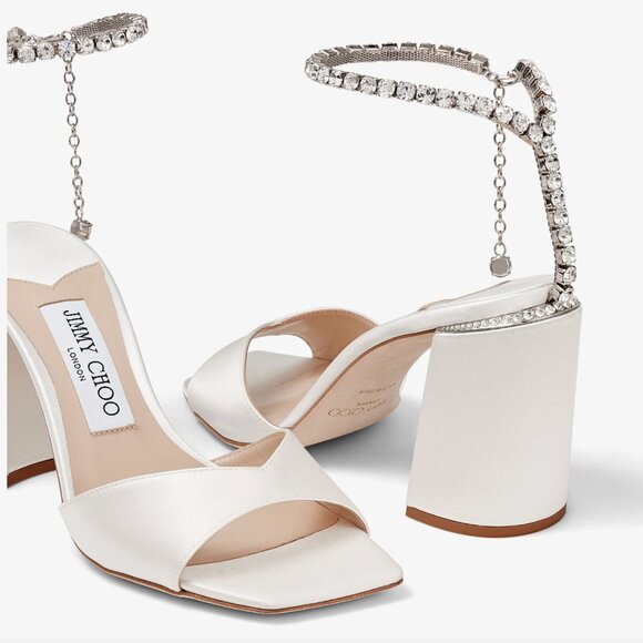 Jimmy Choo Saeda Sandal Block Heel 85 - Picture 3 of 5